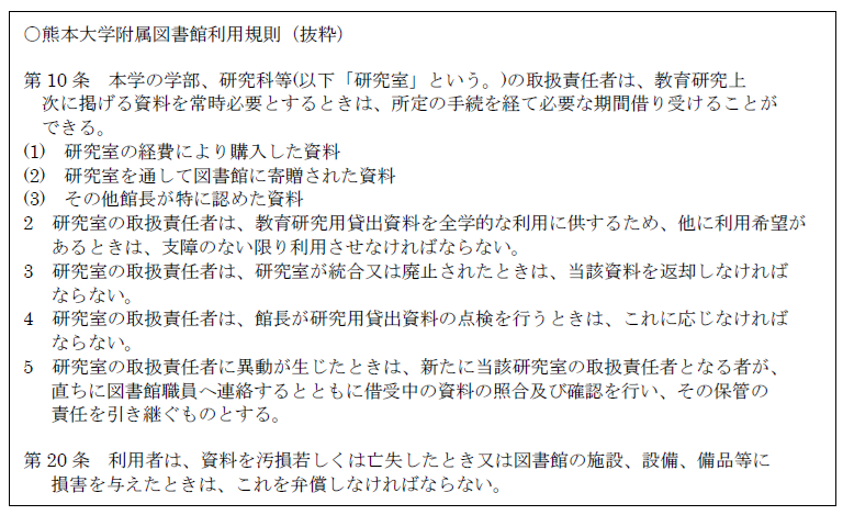 図書館利用規則抜粋