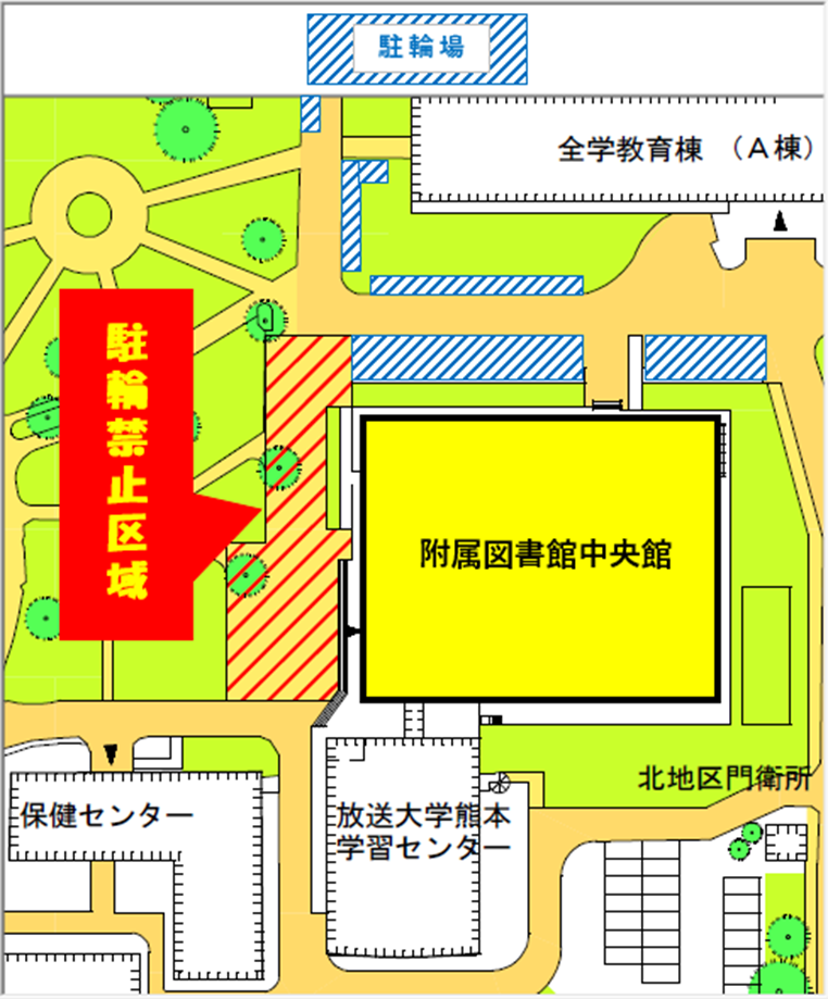 駐輪場の案内図